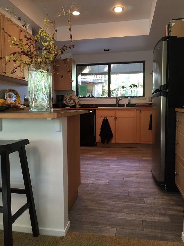 reforma de piso de cozinha rstica, Segato Riverwood 6 x 36 Sangrar