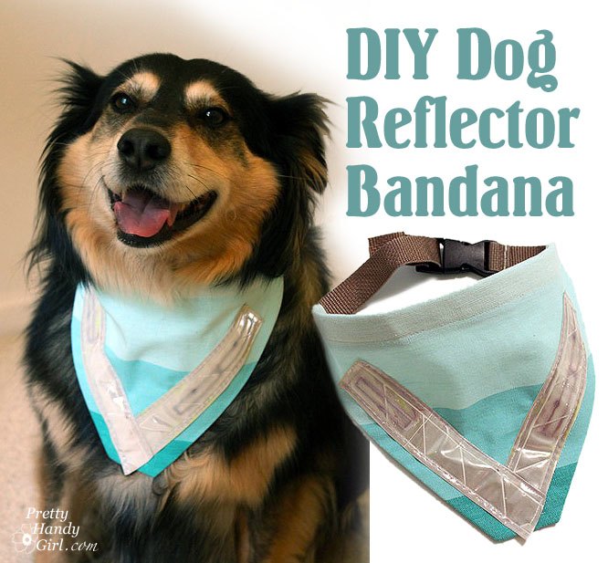 diy dog reflector bandana, crafts, pets animals
