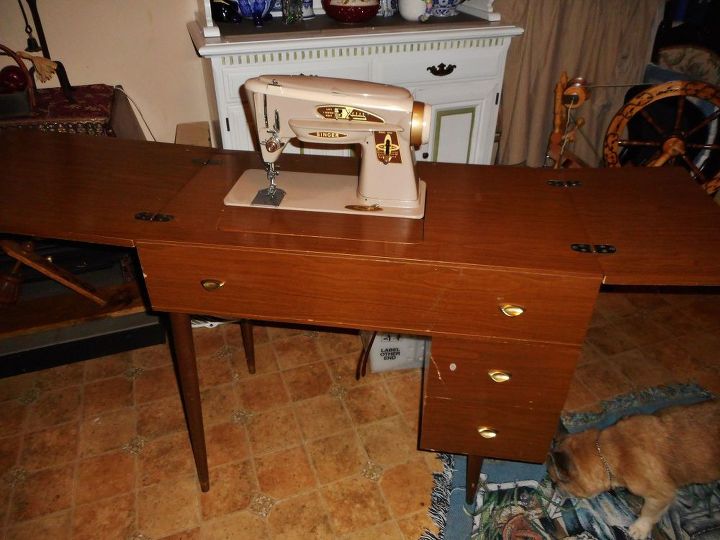 Shabby Chic Makeover 1963 Singer Sewing Machine Face Lift Hometalk
