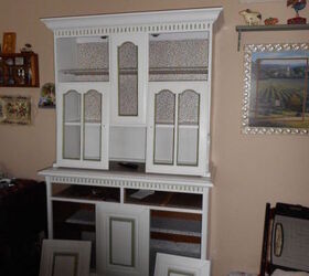shabby chic face lift old hutch, painted furniture, repurposing upcycling, shabby chic