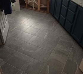 Carpeted Bathroom Gets a New Tile Floor