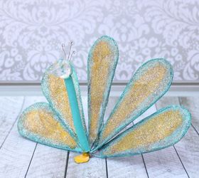 diy peacock from a whisk, crafts, how to