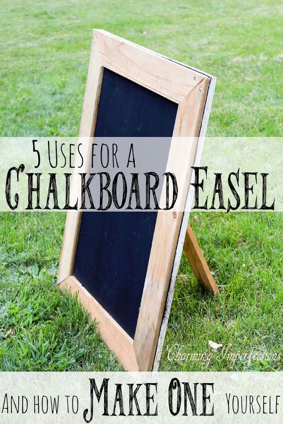 easy chalkboard easel tutorial, chalkboard paint, crafts, how to