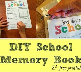 diy school memory book, crafts