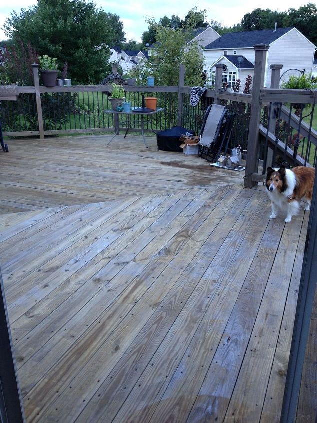 our deck transformation before after, decks, diy, outdoor furniture, woodworking projects, Before A blank canvas