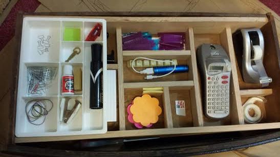 custom desk organizer, organizing