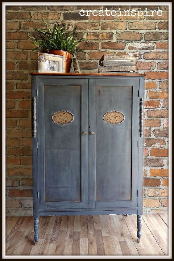 antique wardrobe in iron ore sw, closet, painted furniture, repurposing upcycling