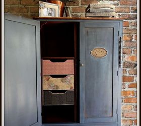 antique wardrobe in iron ore sw, closet, painted furniture, repurposing upcycling