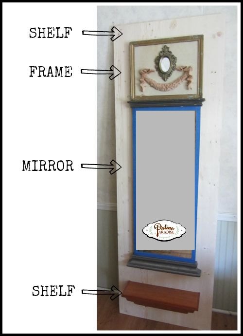 diy trumeau mirror, crafts, wall decor