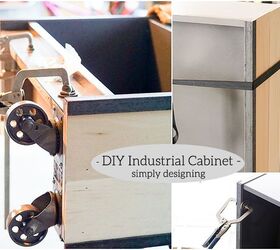 diy industrial cabinet hack, diy, painted furniture, repurposing upcycling