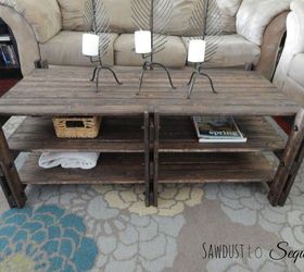arhaus inspired coffee table, diy, home decor, living room ideas, rustic furniture, woodworking projects