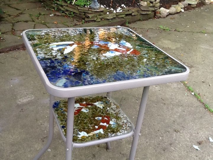 dumpster rescue, outdoor furniture, painted furniture, repurposing upcycling