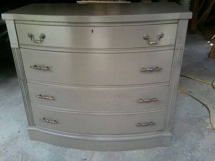 rescued dresser, painted furniture