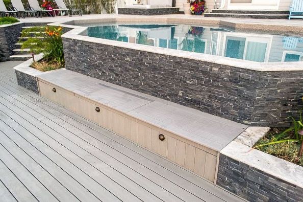 turning a portable hot tub into an elegant spa that looks custom, Pool and Spa