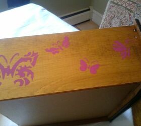 little girl s nightstand, painted furniture