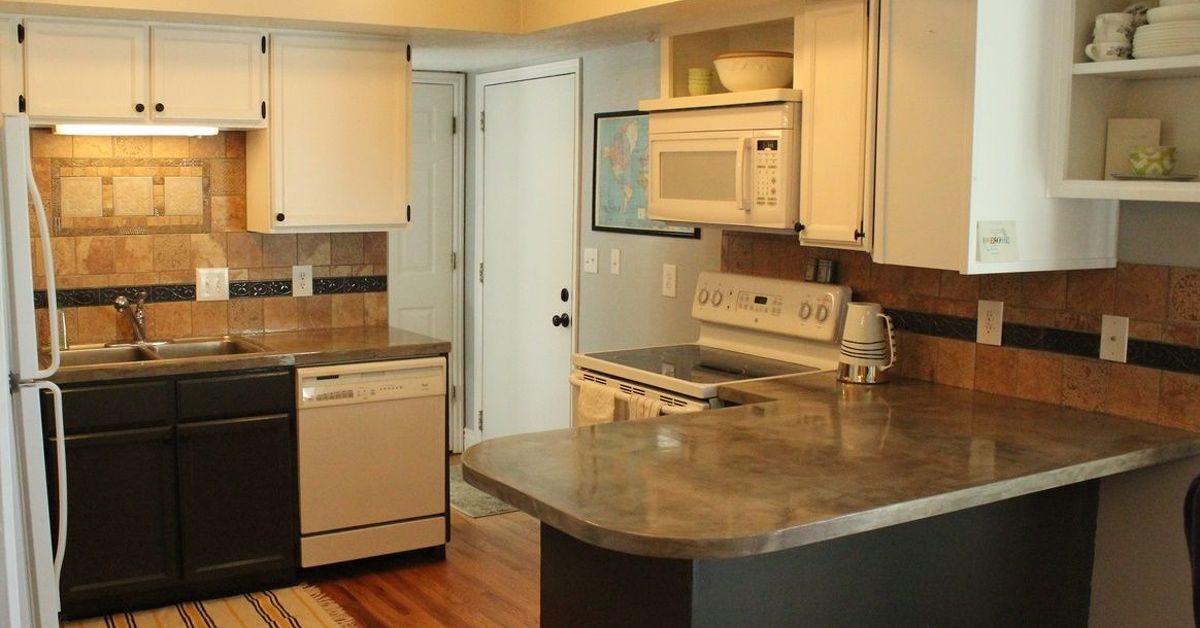 Diy Concrete Kitchen Countertop Tutorial Hometalk