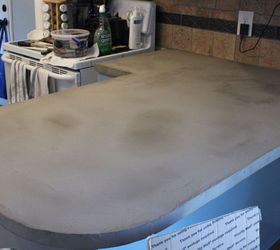 How To Make A Diy Concrete Kitchen Countertop Tutorial Hometalk