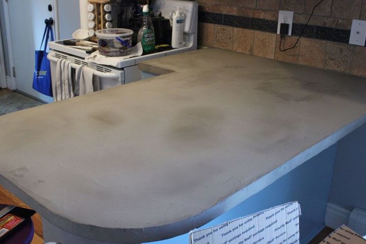 Diy Concrete Kitchen Countertop Tutorial Hometalk