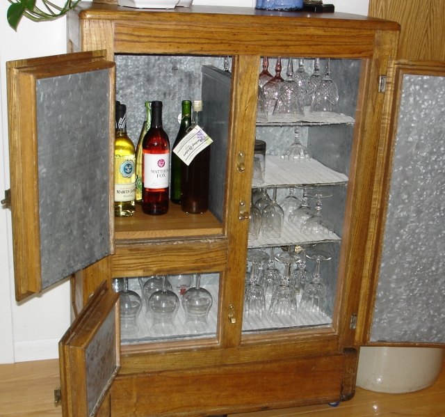 ice box to wine cabinet