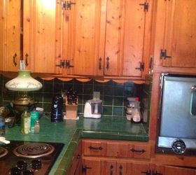 Painting knotty pine cabinets | Hometalk