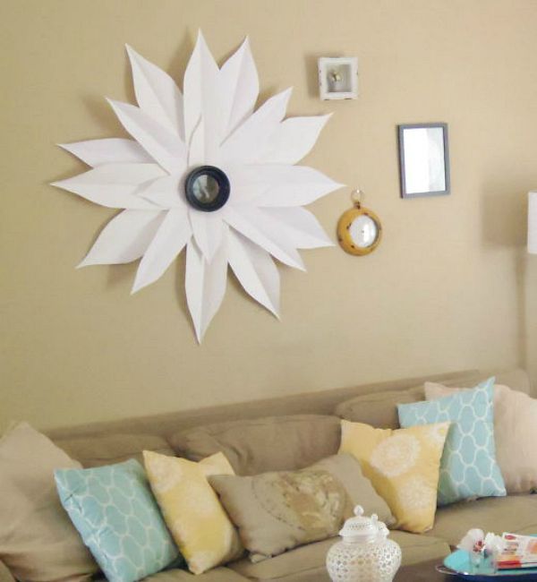 s 6 pinterest inspired projects that are impossible to ignore, crafts, Sunburst Mirror from Poster Board