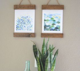 s 16 crazy creative ways to fill your empty walls on a budget, home decor, Rustic Hanging Art