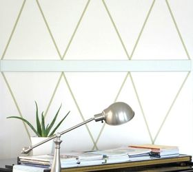 s 16 crazy creative ways to fill your empty walls on a budget, home decor, Renter Friendly Washi Tape Design
