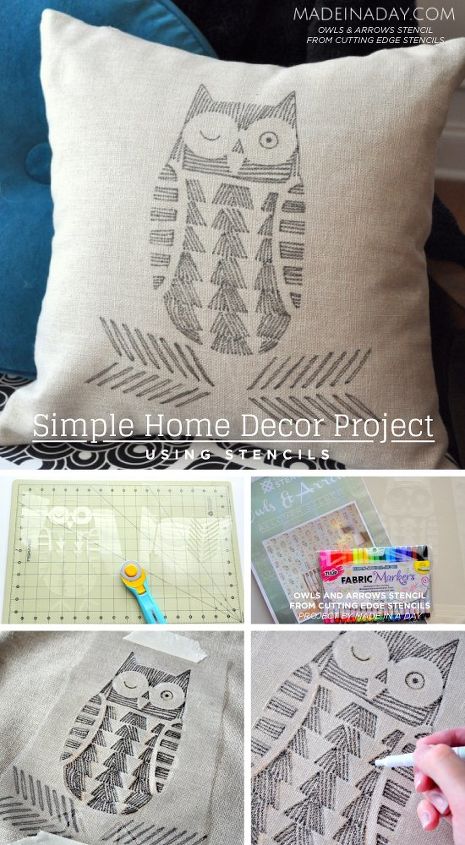 proyecto sencillo de decoracin del hogar con plantillas