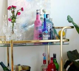 how to style a bar cart, home decor, how to