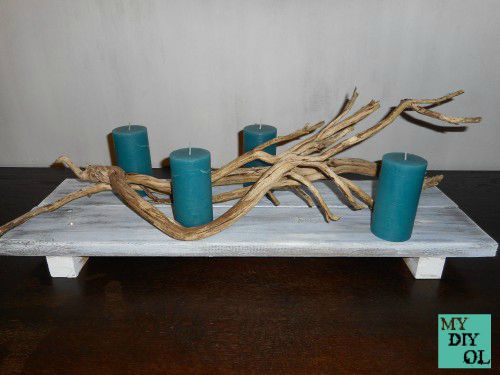 rustic centerpiece, crafts, how to, woodworking projects