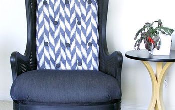 DIY, Thrifted Cane Wing-chair, Makeover