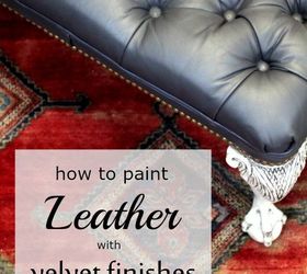 DIY: Painting Leather With Velvet Finishes