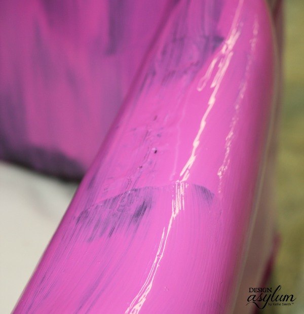 diy painting leather with velvet finishes, painted furniture