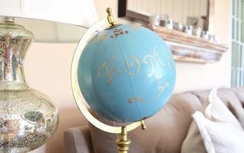 Painted World Globe
