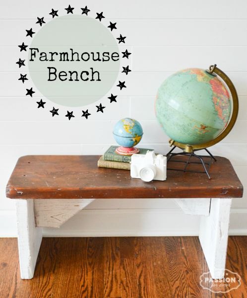de ugly red bench a famhouse chic