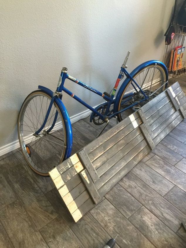 50s bike turned into a priceless credenza, diy, living room ideas, repurposing upcycling