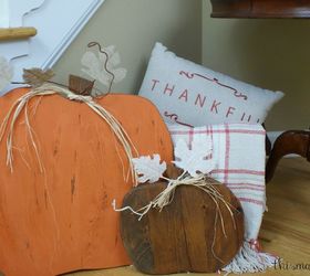 rustic wooden pumpkins, crafts, seasonal holiday decor