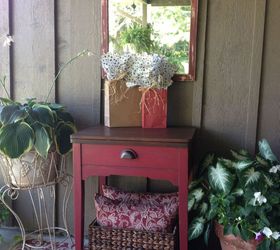 sewing machine cabinet made into holiday cooler, painted furniture, repurposing upcycling
