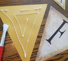 happy fall y all banner tutorial free printable banner letters a z, crafts, seasonal holiday decor