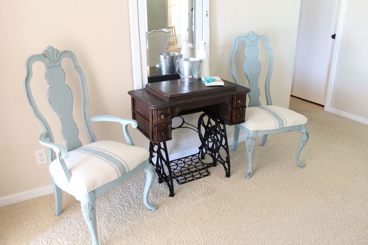 frumpy chairs find french flair, chalk paint, how to, painted furniture, reupholster