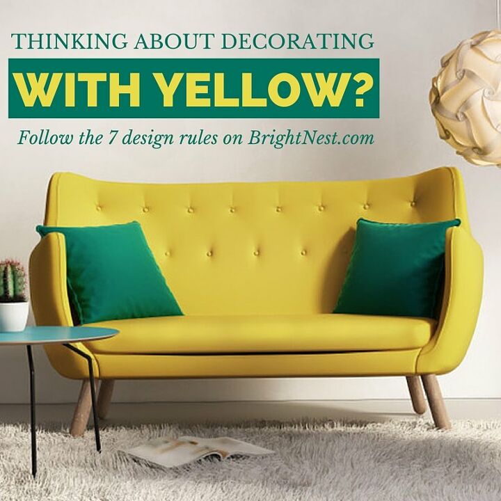 follow these 7 yellow design rules, home decor