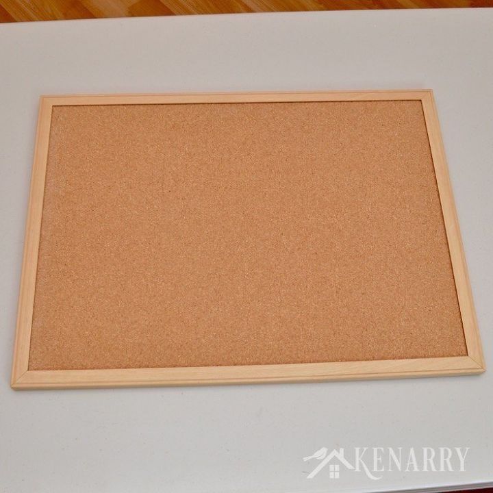 diy bulletin board makeover how to cover in fabric, crafts, how to, organizing, reupholster