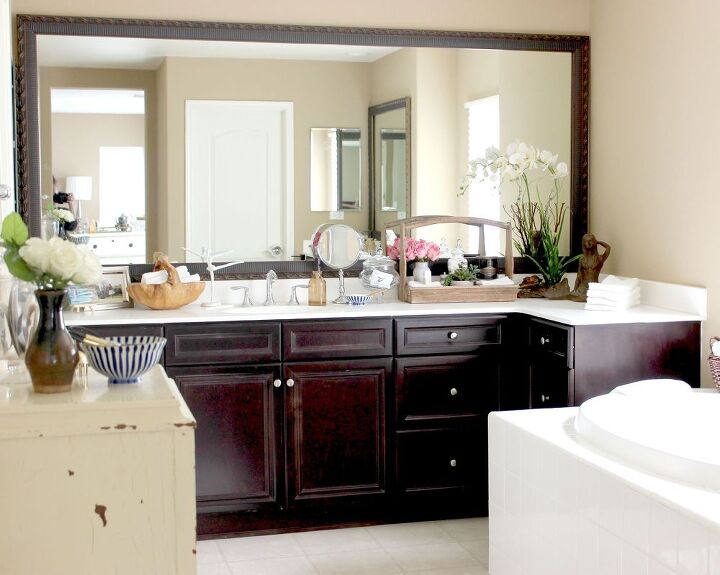 How To Put A Frame Around An Existing Bathroom Mirror Siteframes Co Adding A Frame To Existing Mirrors Hometalk Bathroom