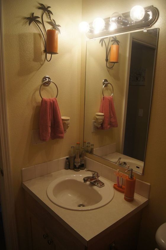 light bright guest bathroom reveal, bathroom ideas, diy, home decor, painting, small bathroom ideas