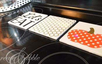 Tile Samples to Pretty Trivets