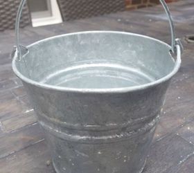 10 min project diy galvanized wall half bucket, crafts, how to, repurposing upcycling, wall decor