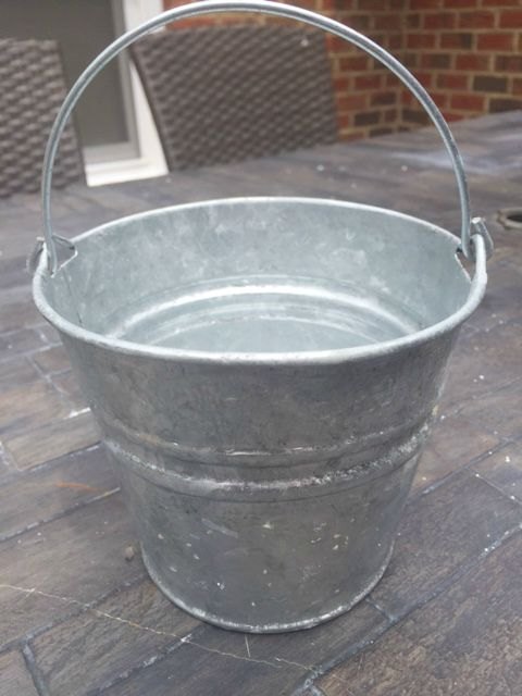 10 min project diy galvanized wall half bucket, crafts, how to, repurposing upcycling, wall decor