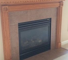 modern black mantle, fireplaces mantels, home decor, painting, BEFORE