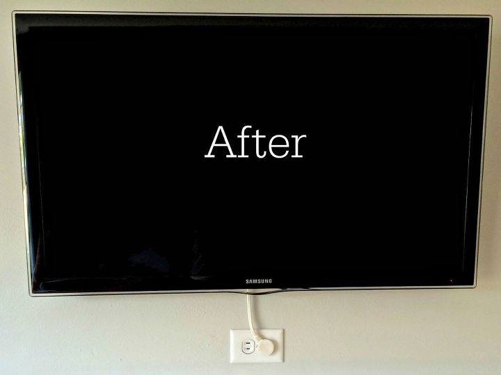 hide your tv cords without breaking your walls, organizing