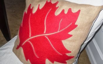 Bonitas almohadas de otoño de la decoración de fieltro de Dollar Tree